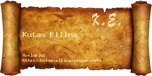 Kutas Ellina névjegykártya